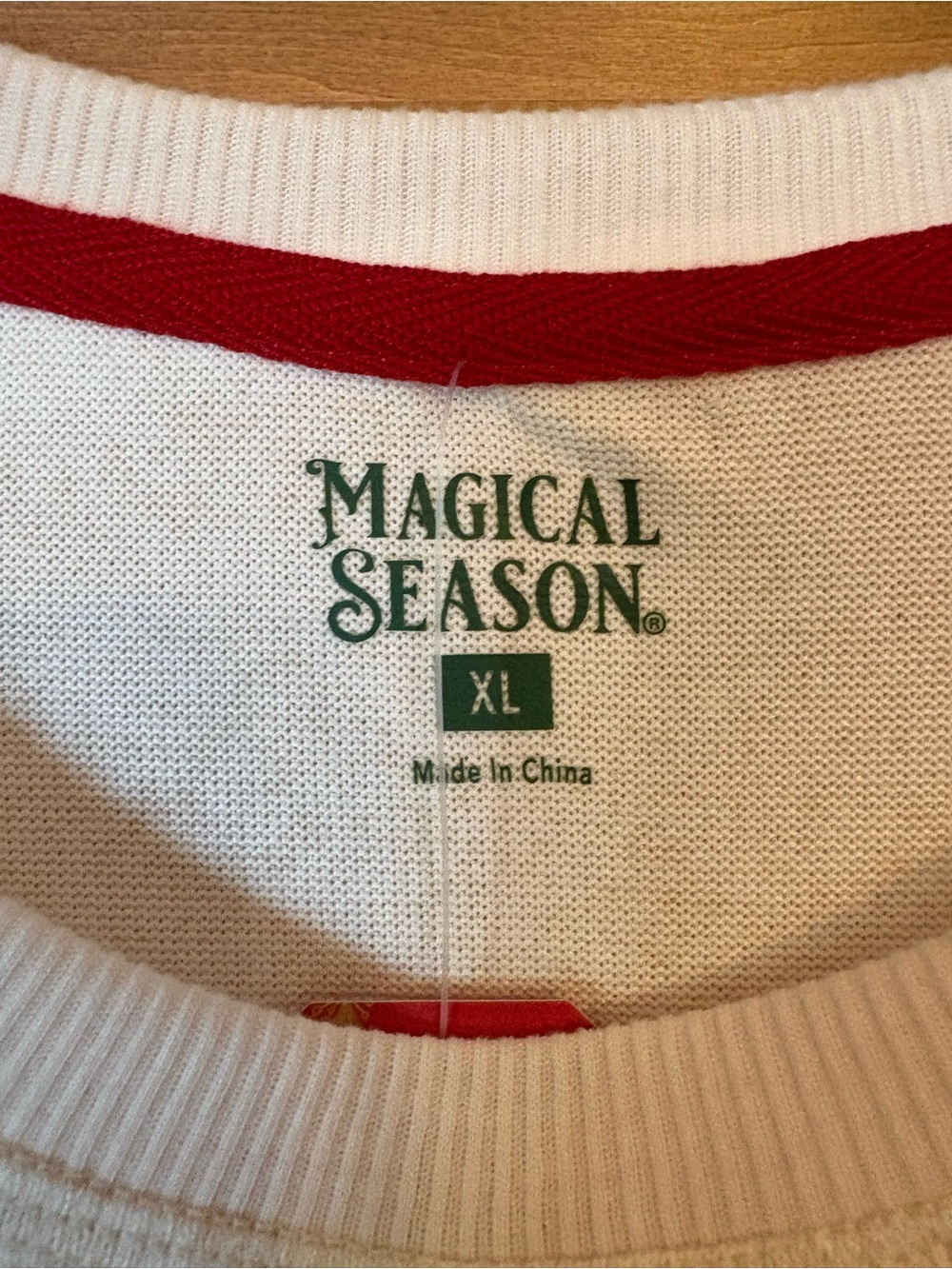 O Holy Cow NWT Cream Holiday Pajama Set/Festive Print/ pockets. Oversized XLarge - Picture 3 of 8